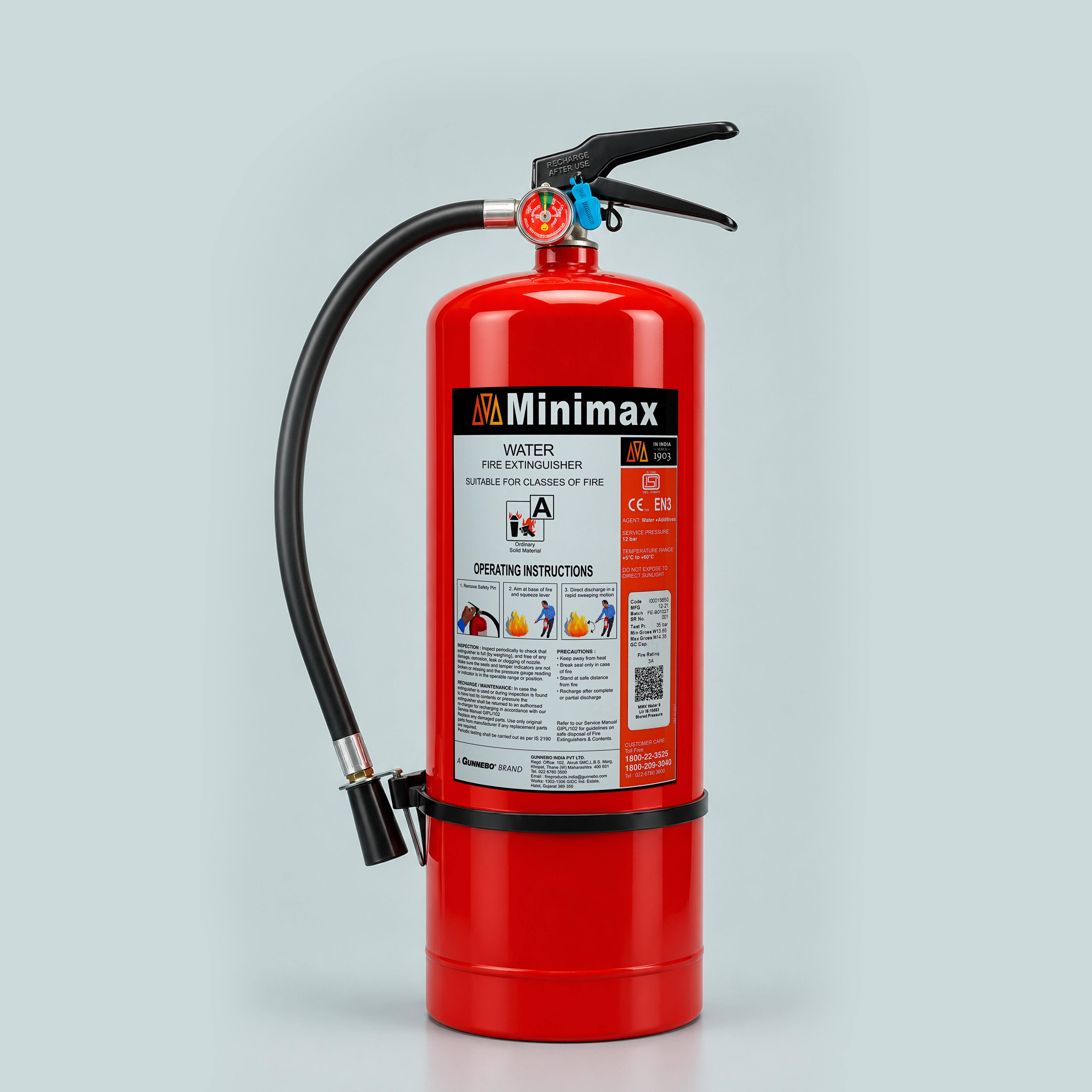 Water Stored Pressure Fire Extinguisher